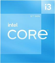 Intel Core i3-12100F 3.3GHz Επεξεργαστής 4 Πυρήνων για Socket 1700 σε Κουτί με Ψύκτρα από το e-shop