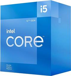 Intel Core i5-12400F 2.5GHz Επεξεργαστής 6 Πυρήνων για Socket 1700 σε Κουτί με Ψύκτρα από το Kotsovolos