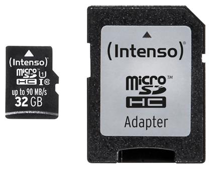 Intenso Professional microSDHC 32GB Class 10 U1 UHS-I με αντάπτορα