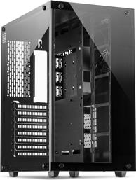Inter-Tech C-701 Panorama Gaming Midi Tower Κουτί Υπολογιστή με Πλαϊνό Παράθυρο Μαύρο