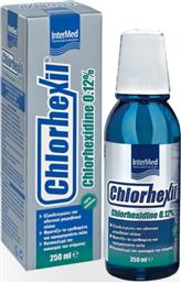 Intermed Chlorhexil 0.12% Στοματικό Διάλυμα για την Ουλίτιδα κατά της Πλάκας και της Κακοσμίας 250ml