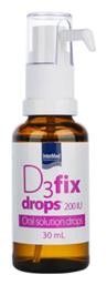 InterMed D3 Fix Drops Βιταμίνη 200iu 30ml