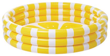 Intex Παιδική Στρογγυλή Πισίνα PVC Φουσκωτή Κίτρινη