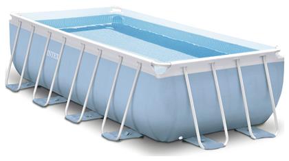 Intex Πισίνα PVC με Μεταλλικό Σκελετό & Αντλία Φίλτρου 400x200x100εκ. Γκρι
