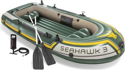 Intex Seahawk 3 Φουσκωτή Βάρκα 3 Ατόμων Πράσινη με Κουπιά & Τρόμπα 295x137εκ. από το Esmarket
