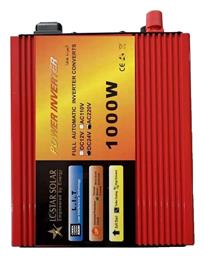 Inverter Αυτοκινήτου Καθαρού Ημιτόνου 1000W για Μετατροπή 24V DC σε 220V AC