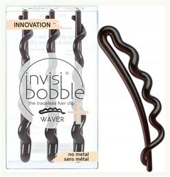 Invisibobble Απλά Τσιμπιδάκια Μαλλιών Μαύρα 3τμχ