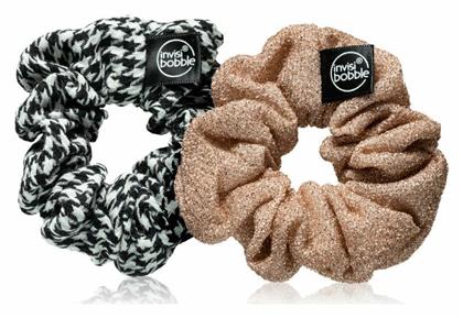 Invisibobble British Royal Sprunchie Duo Scrunchy Μαλλιών Χρυσό 2τμχ