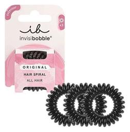 Invisibobble Everyday Original Σπιράλ Λαστιχάκια Μαύρο True Black 3τμχ από το CareLife