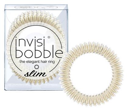 Invisibobble Slim 3τμχ Σπιράλ Λαστιχάκια Χρυσό 3τμχ