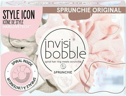 Invisibobble Sprunchie Duo Nordic Breeze Go with The Floe Scrunchy Μαλλιών Ροζ