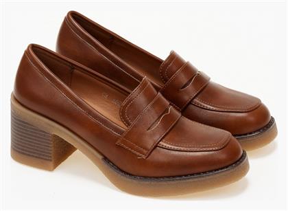 Issue Fashion Γυναικεία Loafers σε Καφέ Χρώμα