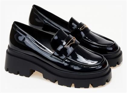 Issue Fashion Γυναικεία Loafers σε Μαύρο Χρώμα από το Issue Fashion