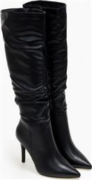 Issue Fashion Γυναικείες Μπότες με Ψηλό Τακούνι Μαύρες από το Issue Fashion