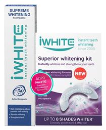 iWhite Superior Whitening Kit Λεύκανσης Δοντιών με Μασελάκι & Οδοντόκρεμα 75ml 10τμχ