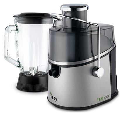 Izzy 2in1 FreshBar J82 Μπλέντερ για Smoothies με Γυάλινη Κανάτα 1.5lt 700W Inox