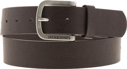 Jack & Jones Ανδρική Ζώνη από Δερματίνη Καφέ