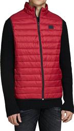 Jack & Jones Αμάνικο Ανδρικό Μπουφάν Puffer Κόκκινο από το Notos