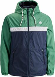 Jack & Jones 12165493 Ανδρικό Μπουφάν για Άνοιξη Navy / Green από το Buldoza