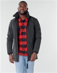 Jack & Jones 12176975 Ανδρικό Μπουφάν για Χειμώνα Μαύρο από το Spartoo