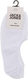 Jack & Jones Ανδρικές Μονόχρωμες Κάλτσες Λευκές