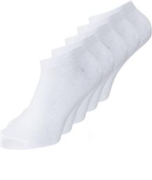 Jack & Jones Ανδρικές Μονόχρωμες Κάλτσες Λευκές 5Pack από το Altershops