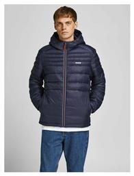 Jack & Jones Ανδρικό Μπουφάν Puffer για Χειμώνα Navy Μπλε