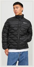 Jack & Jones Ανδρικό Χειμωνιάτικο Μπουφάν Puffer μαύρο