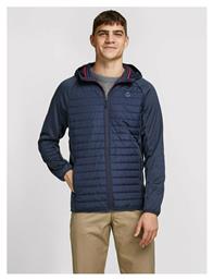 Jack & Jones Ανδρικό Χειμωνιάτικο Μπουφάν Puffer Navy Μπλε