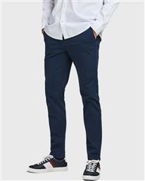 Jack & Jones Ανδρικό Παντελόνι Chino Ελαστικό σε Slim Εφαρμογή Μπλε από το Plus4u