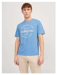 Jack & Jones Ανδρικό T-shirt Κοντομάνικο Γαλαζιο από το Modivo