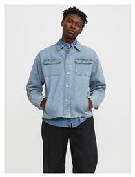 Jack & Jones Ανδρικό Τζιν Χειμωνιάτικο Μπουφάν Μπλε