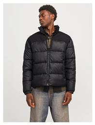 Jack & Jones Μπουφάν Puffer ΜΑΥΡΟ από το Modivo