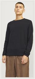 Jack & Jones Crew Neck Ανδρική Μπλούζα Μακρυμάνικη Black