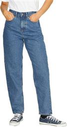 Jack & Jones Γυναικείο Ψηλόμεσο Υφασμάτινο Παντελόνι σε Mom Εφαρμογή Medium Blue Denim από το Altershops