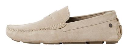 Jack & Jones Suede Ανδρικά Loafers Moonbeam από το Z-mall