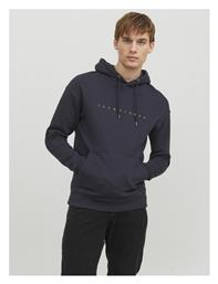 Jack & Jones Sweat Φούτερ Dark Navy με Κουκούλα