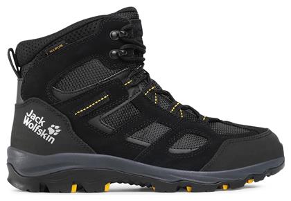 Jack Wolfskin Vojo 3 Texapore Mid Ανδρικά Ορειβατικά Μαύρα