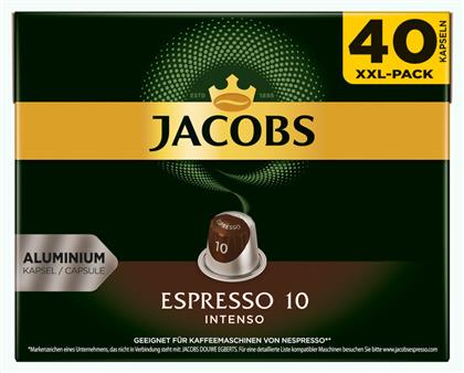 Jacobs Espresso Intenso Συμβατές με Μηχανή Nespresso 40caps