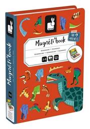 Janod Παιχνίδι Κατασκευών Dinosaurs Magneti'book για Παιδιά 3+ Ετών