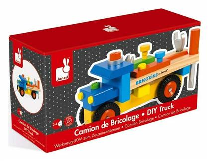 Janod Ξύλινος Παιδικός Πάγκος Φορτηγό-Πάγκος με Εργαλεία για 2+ Ετών 17τμχ
