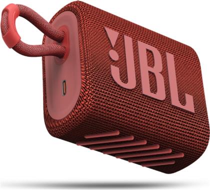 JBL Go 3 Αδιάβροχο Ηχείο Bluetooth 4.2W με 5 ώρες Λειτουργίας Red από το Plaisio