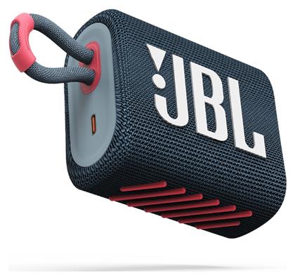 JBL Go 3 Bluetooth 4.2W έως 5 ώρες Blue/Pink