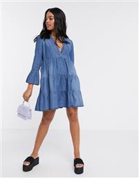 JDY denim smock dress in blue από το Asos