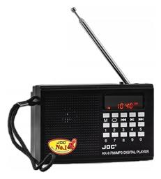 Joc KK-9 Φορητό Ραδιόφωνο Επαναφορτιζόμενο με USB Black