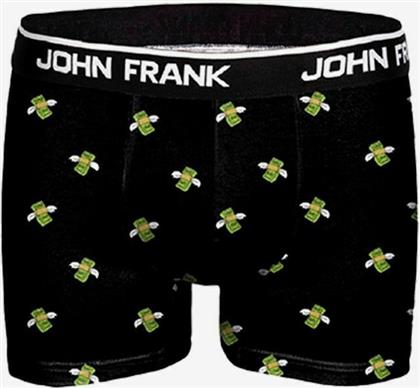 John Frank Money Flies Ανδρικό Μποξεράκι Μαύρο με Σχέδια