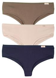 John Frank Βαμβακερά Γυναικεία Brazil 3Pack Navy/Beige/Brown