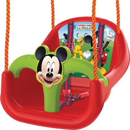 John Κούνια με Προστατευτικό και Ζώνη Ασφαλείας Πλαστική Mickey Mouse για 2+ Ετών από το Plus4u