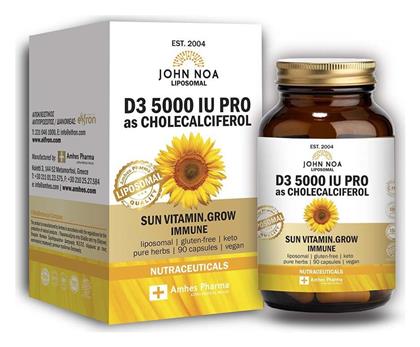 John Noa Liposomal D3 Βιταμίνη 5000iu 90 φυτικές κάψουλες