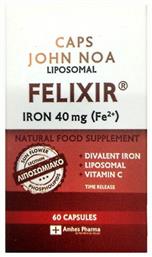 John Noa Liposomal Felixir Iron 40mg 60 κάψουλες από το CareLife